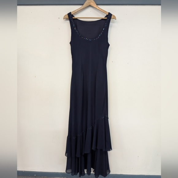 Alex Evenings Navy Maxi Dress - Picture 3 of 4